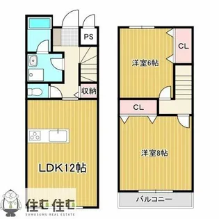 スマイルM&E東館【E-1号室】の間取り