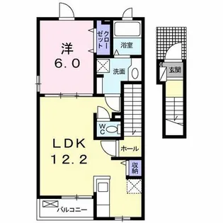 エクセレント・リッヂ【2階】の間取り