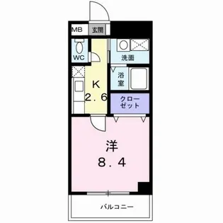 ベル フルール エヌ・エス【5階】の間取り