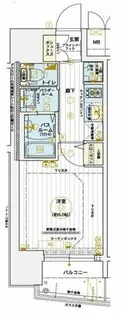 エステムコート梅田・茶屋町Ⅲネクスタ【5階】の間取り