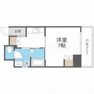 ELLE難波WEST【4階】の間取り