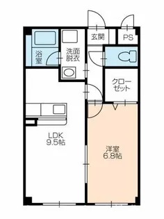 サングレイス【205号室】の間取り
