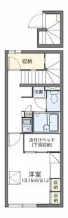 レオパレスフィオーレ【2階】の間取り