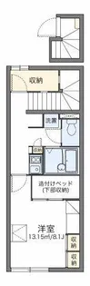 レオパレスフィオーレ【2階】の間取り