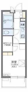 レオパレスセロームB【4階】の間取り