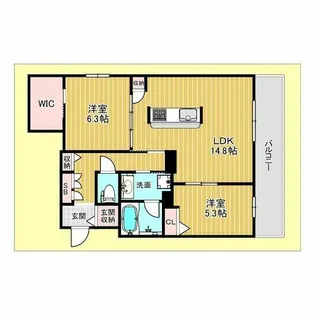 エルゲン江坂【1階】の間取り