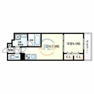 コンフォート弁天【2階】の間取り