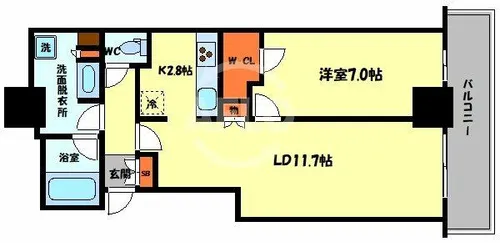 アートアルテール【17階】の間取り