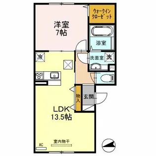 ソレーユ司【1階】の間取り