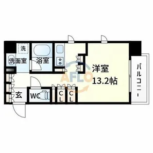 セイル江坂公園【5階】の間取り