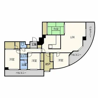 フェルザ住之江公園【15階】の間取り