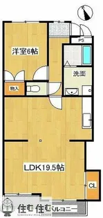 マリンハイツ【3B号室】の間取り