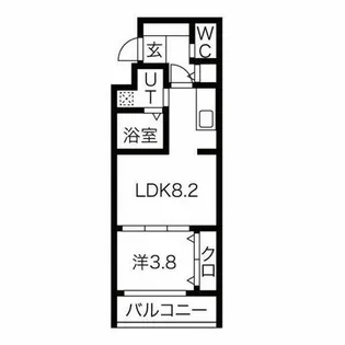 MJC京都西大路Ⅱ【3階】の間取り