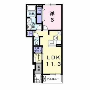 センチュリーマエダⅠ【1階】の間取り