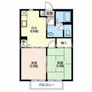 ネオパル C【2階】の間取り