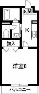 シャルムとみざわ【201号室】の間取り