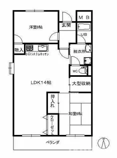 ファミールシーダ【3階】の間取り