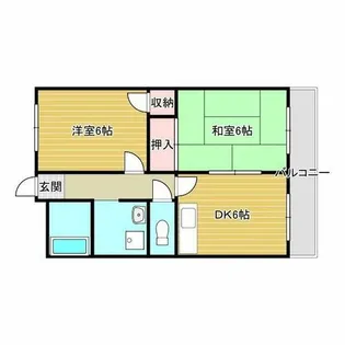 高尾マンション【401号室】の間取り