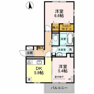 モア・サンハイム【3階】の間取り