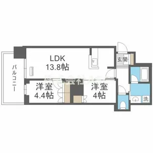 RJR堺筋本町タワー【7階】の間取り