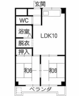 フェリシア浅野【302号室】の間取り