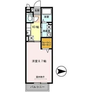 グラシア城南の森【2階】の間取り