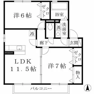 グランシャリオ【2階】の間取り