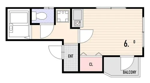 フルール西岡本【4階】の間取り