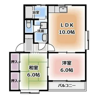 メゾン小崎【101号室】の間取り