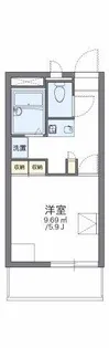 レオパレスグランデ泉A【208号室】の間取り