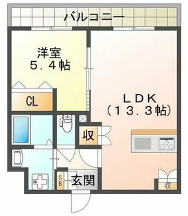 DiamondGreen【1階】の間取り