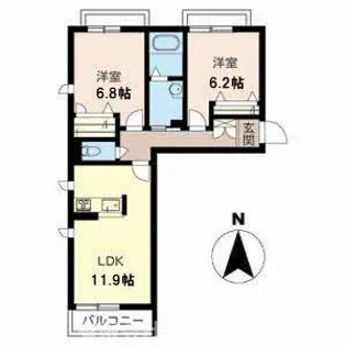 加東市上中(グリーン セント 上中)【2階】の間取り