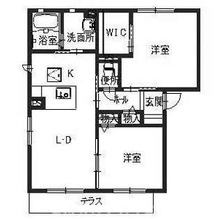 西脇市和田町(ウエストサイドテラスS)【1階】の間取り
