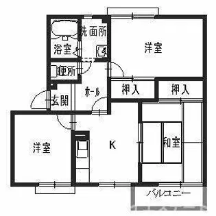 小野市垂井町(ハイツ 和光)【A201号室】の間取り