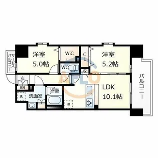 スプランディッド新金岡【12階】の間取り
