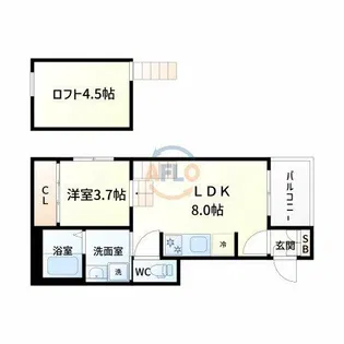 フェリシア【1階】の間取り