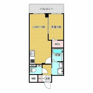 VITA荒本【10階】の間取り