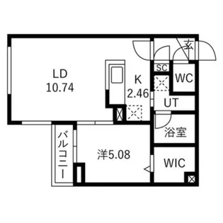 カレラ水車町【2階】の間取り