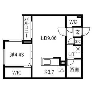 カレラ水車町【5階】の間取り