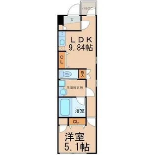 ソリッド瑞穂通【3階】の間取り