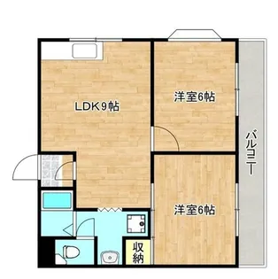 マンションサンパール【6階】の間取り
