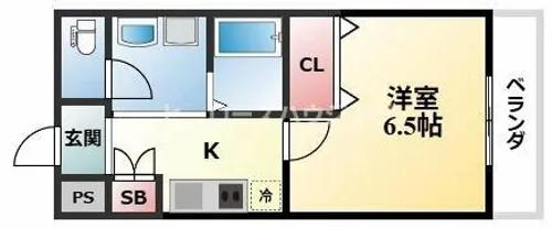 大阪府豊中市螢池東町1丁目【マンション】の間取り