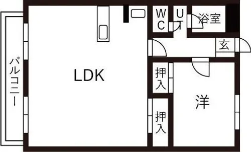 誠ハイツ【3階】の間取り