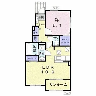 ブリッサⅠ【1階】の間取り