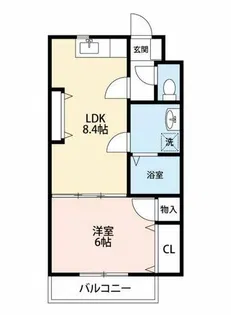 パティオ欠町【1階】の間取り