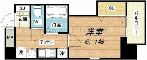 Citylifeエイペックス大手通【7階】の間取り