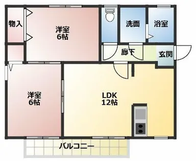 ファミール渡辺【2階】の間取り