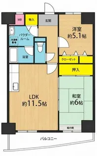 ベルフォーレ【5階】の間取り