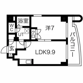 サンリヴァーメゾン【403号室】の間取り