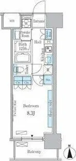 ヒヴィ カーサ名駅西【7階】の間取り